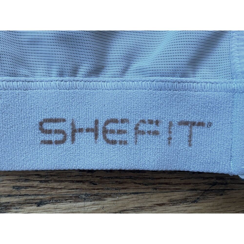 SHEFIT White Strap Sports Bra Zip Top Women's Size Large - Picture 4 of 9